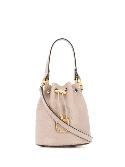 Shop Furla Corona Drawstring Bucket-bag In Pink