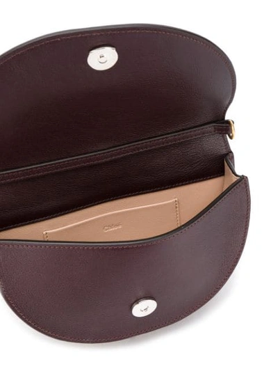 Shop Chloé Nile Minaudière Bracelet Bag In Brown