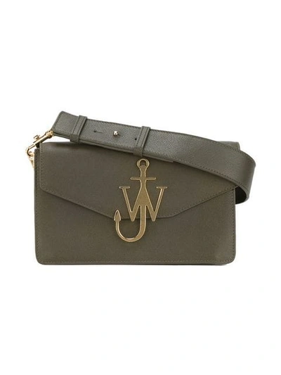 Shop Jw Anderson Logo Purse - Green