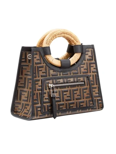 Shop Fendi Runaway Shopper Bag - Farfetch In Brown