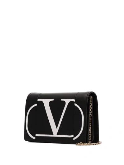 Shop Valentino Vlogo Logo Bag In Black
