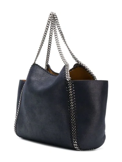 Shop Stella Mccartney Falabella Reversible Tote Bag In Blue