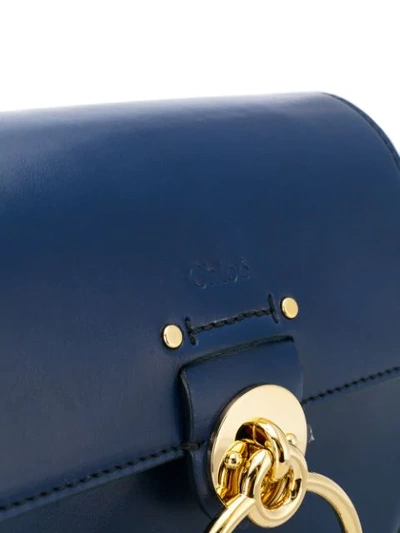 Shop Chloé Small Tess Shoulder Bag In Blue