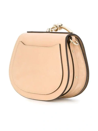 Shop Chloé Nile Small Bracelet Bag In Neutrals