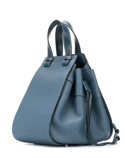 Shop Loewe Hammock Medium Shoulder Bag In Blue