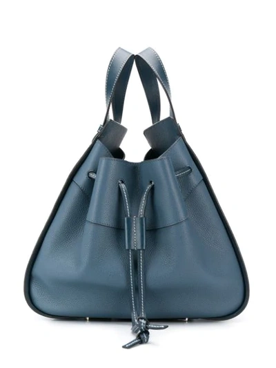 Shop Loewe Hammock Medium Shoulder Bag In Blue