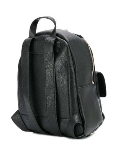 Shop Calvin Klein Logo Plaque Backpack In Black