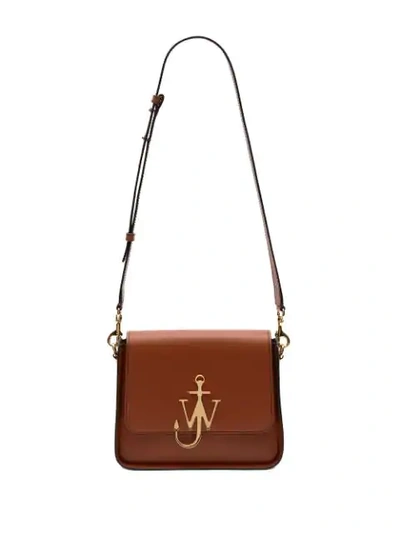 Shop Jw Anderson Anchor Logo Box Bag In Brown