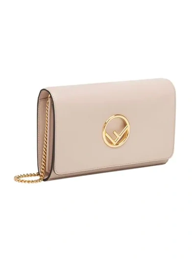 Shop Fendi Wallet Bag On Chain In Pink