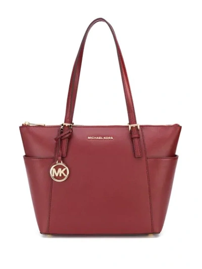 Shop Michael Michael Kors 'jet Set' Handtasche In Red