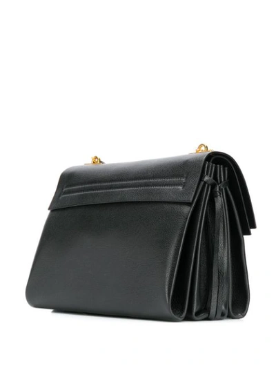 Shop Valentino Vring Shoulder Bag In Black