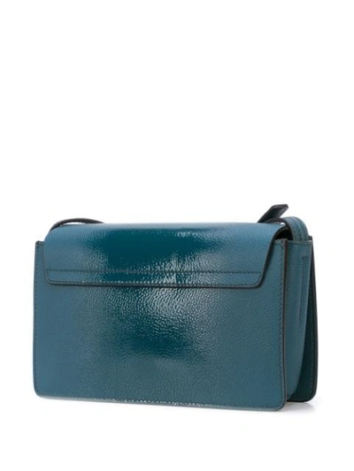 Shop Chloé Faye Small Shoulder Bag In 43c Navy Ink