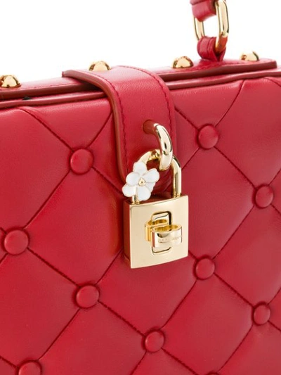 Shop Dolce & Gabbana Dolce Box Shoulder Bag In Red