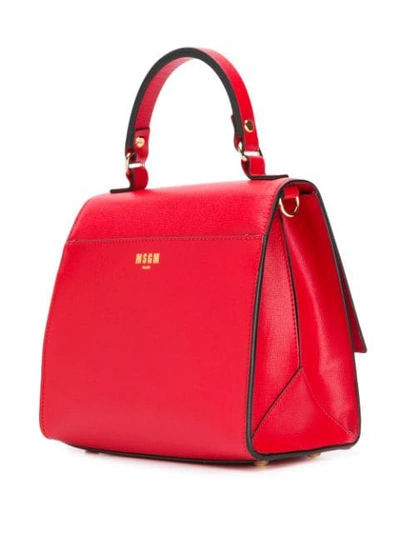 Shop Msgm Size M Tote In Red