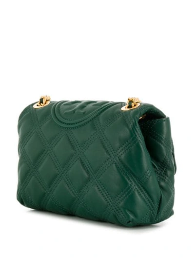 Shop Tory Burch Quilted Shoulder Bag In Green