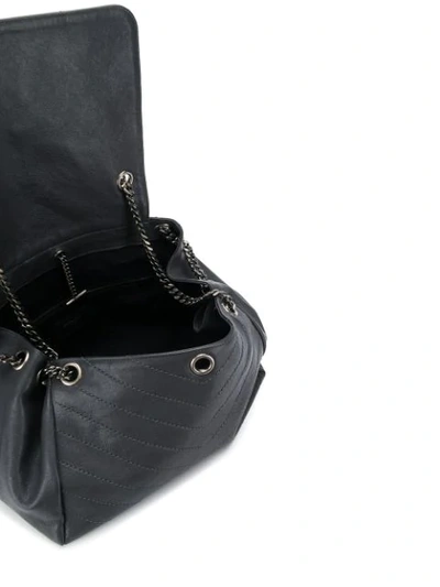 Shop Saint Laurent Ysl Medium Nolita Shoulder Bag In Grey