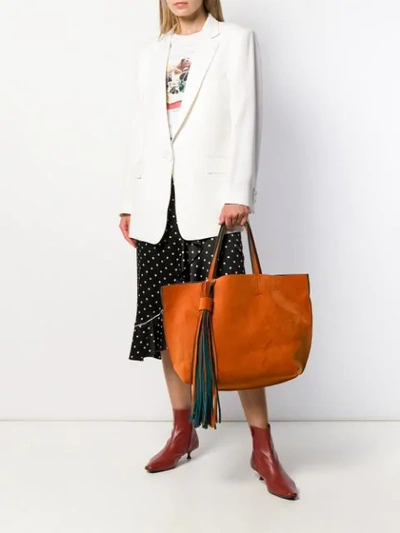 Shop Alila Tassel Detail Tote Bag In Orange