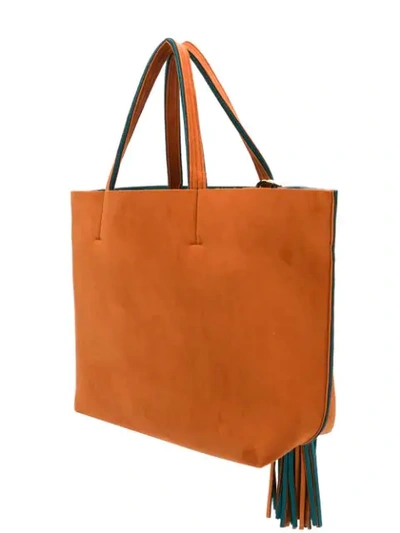 Shop Alila Tassel Detail Tote Bag In Orange