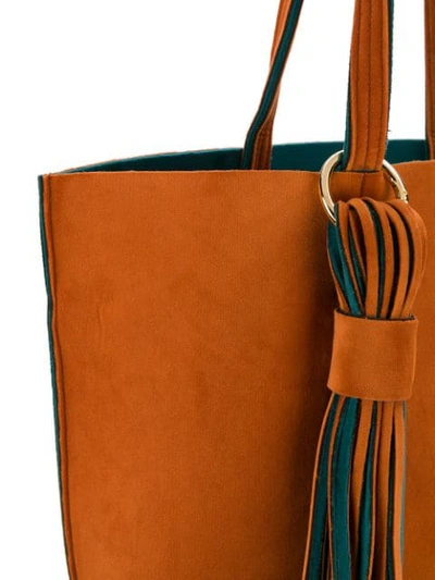 Shop Alila Tassel Detail Tote Bag In Orange