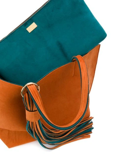 Shop Alila Tassel Detail Tote Bag In Orange