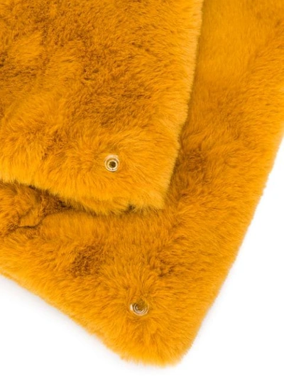 Shop Mm6 Maison Margiela Japanese Faux Fur Tote In Yellow