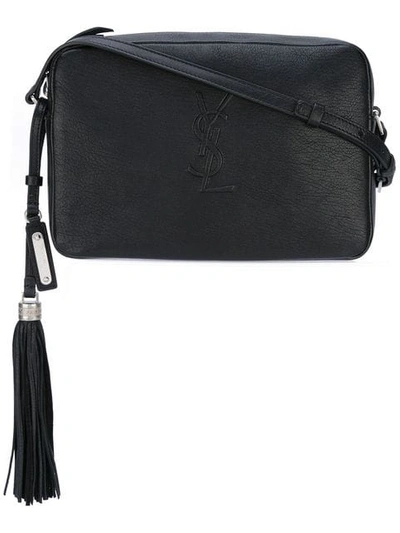 Shop Saint Laurent Small Monogram Lou Camera Bag In Black
