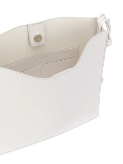 Shop Jil Sander Tangle Medium Shoulder Bag In White