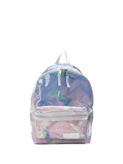 Shop Eastpak Transparent Back Pack In Pink