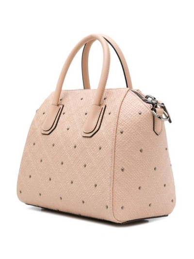 Shop Givenchy 4g Quilted Antigona Tote - Pink