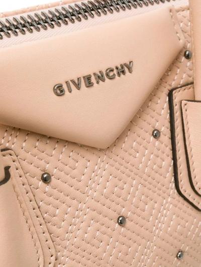 Shop Givenchy 4g Quilted Antigona Tote - Pink