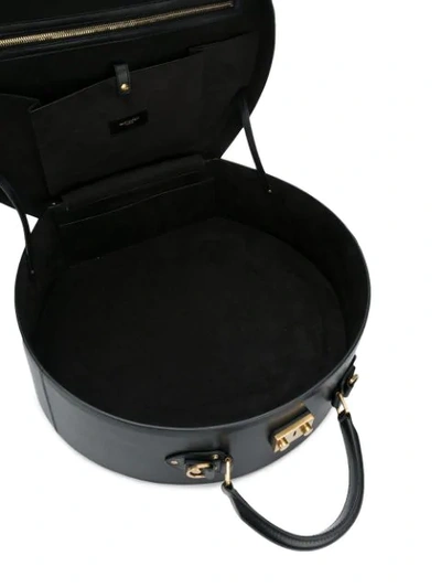 Shop Saint Laurent Mica Hat Bag - Black