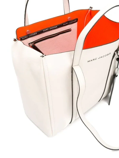 Shop Marc Jacobs The Tag Tote Bag In White