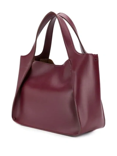 Shop Stella Mccartney Stella Logo Tote Bag In Red