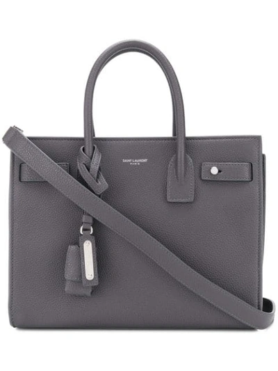 Shop Saint Laurent Baby Sac De Jour Tote - Grey