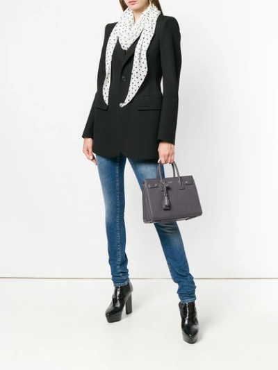 Saint Laurent Baby Sac De Jour Tote - Grey In Grey