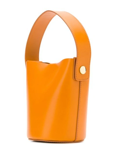 Shop Sophie Hulme Nano Swing Bucket Bag In Orange