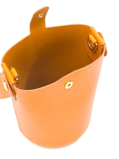 Shop Sophie Hulme Nano Swing Bucket Bag In Orange