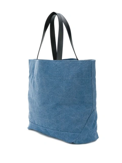 Shop Apc Denim Tote Bag In Blue