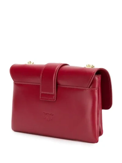 Shop Pinko Big Love Shoulder Bag In Red