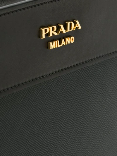 Shop Prada Esplanade Shoulder Bag In Black