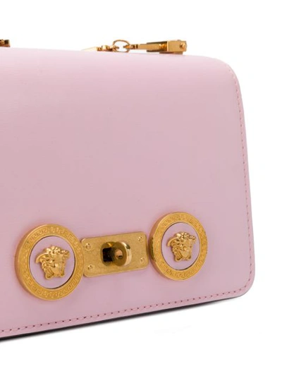 Shop Versace Greek Medusa Shoulder Bag - Pink