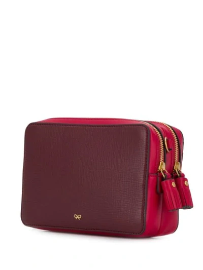 Shop Anya Hindmarch Scoop Strap Wallet In Red