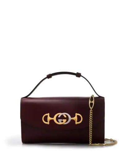 Shop Gucci Mini Zumi Crossbody Bag In Red