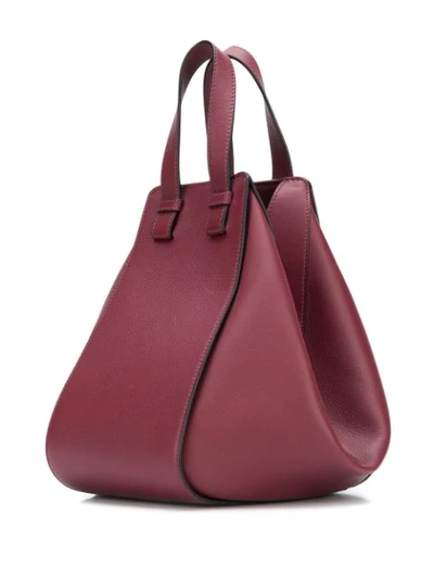 Shop Loewe Hammock Small Handbag In Red