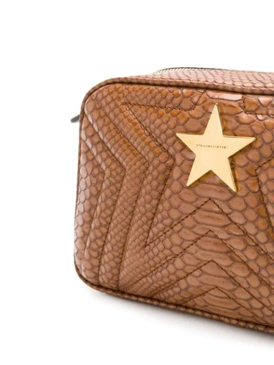 Shop Stella Mccartney Stella Star Shoulder Bag - Brown