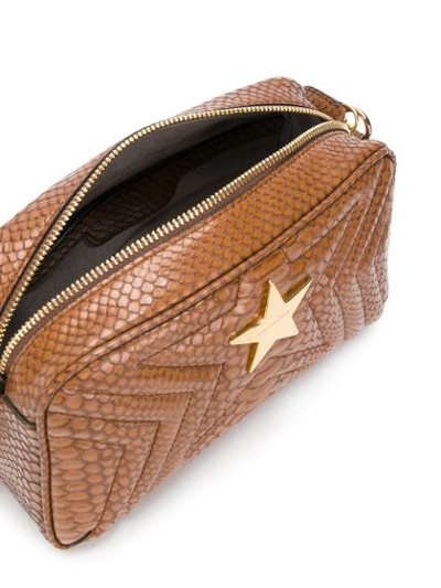 Shop Stella Mccartney Stella Star Shoulder Bag - Brown