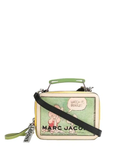 Shop Marc Jacobs X Peanuts® Print Box Bag In Yellow