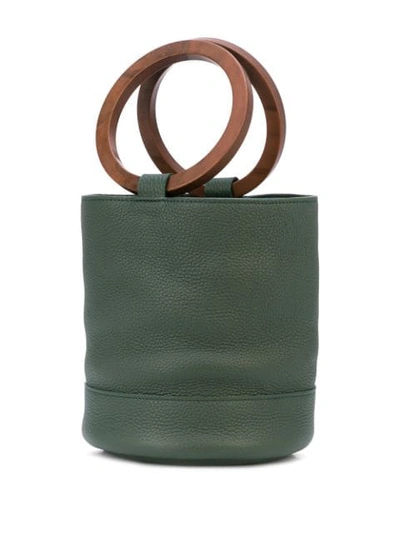 Shop Simon Miller Medium Bonsai Bucket Bag In Green