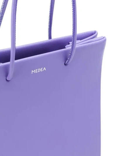 Shop Medea Handtasche Mit Logo-prägung In Violet