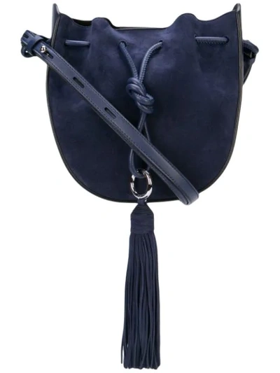 Shop Rebecca Minkoff Cross Body Bucket Bag In Blue